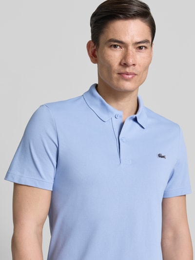 Lacoste Regular Fit Poloshirt aus Baumwoll-Mix Rauchblau 3