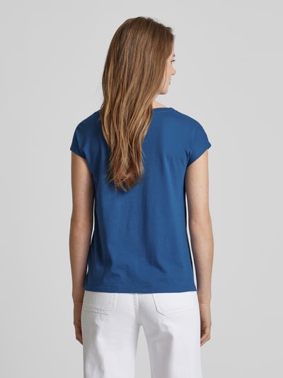 Lauren Ralph Lauren T-shirt met bloemenmotief, model 'GRIETA' Jeansblauw - 5