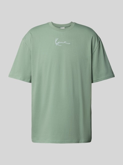 KARL KANI T-shirt met labelstitching Groen - 2