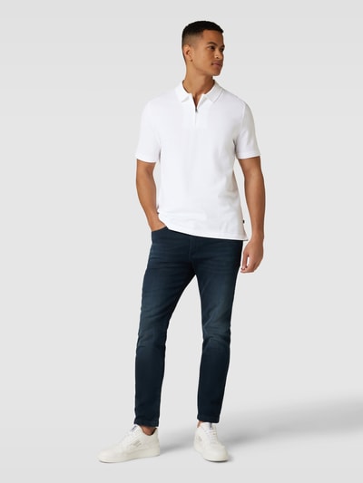 MAERZ Muenchen Poloshirt mit Reißverschluss Weiss 1