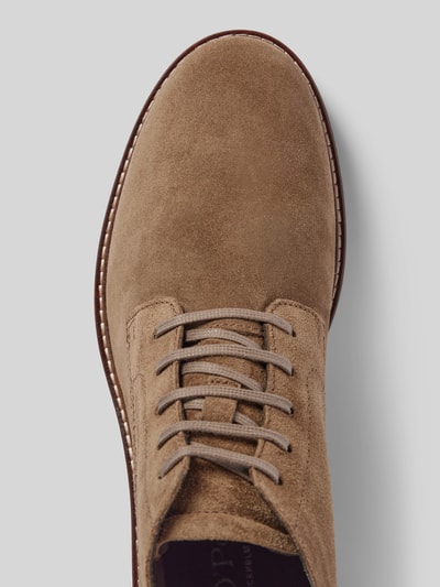 Marc O'Polo Veterschoenen van zacht rundersuède Taupe - 3