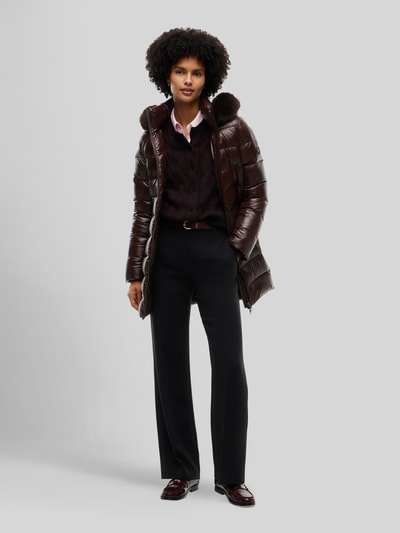 Tommy Hilfiger Puffer Coat mit Daunenkapuze Schoko 4