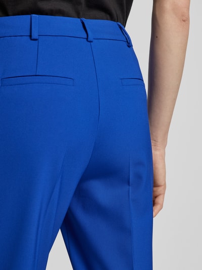 comma Spodnie materiałowe z prostą nogawką w kant Królewski niebieski 3
