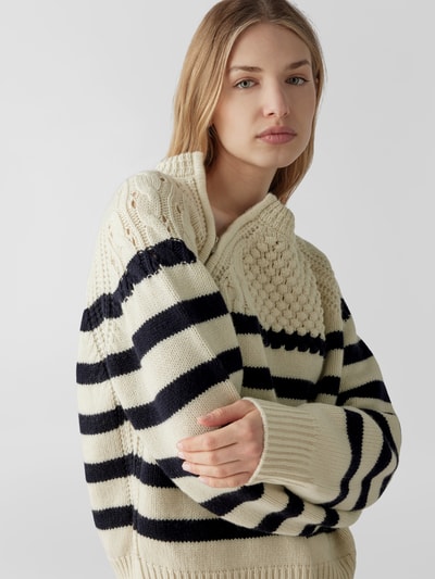 Ba&sh Pullover in Strick-Optik Ecru 3