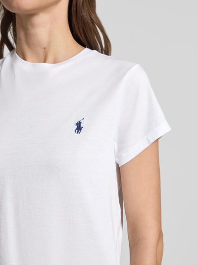 Polo Ralph Lauren Regular Fit T-Shirt aus reiner Baumwolle Weiss 3