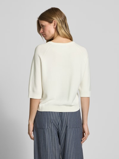 Marc O'Polo Denim Gebreide pullover met 3/4-mouwen Offwhite - 5