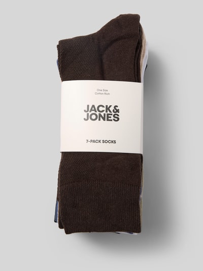 Jack & Jones Sokken met elastische ribboordjes in een set van 7 paar Koningsblauw - 3
