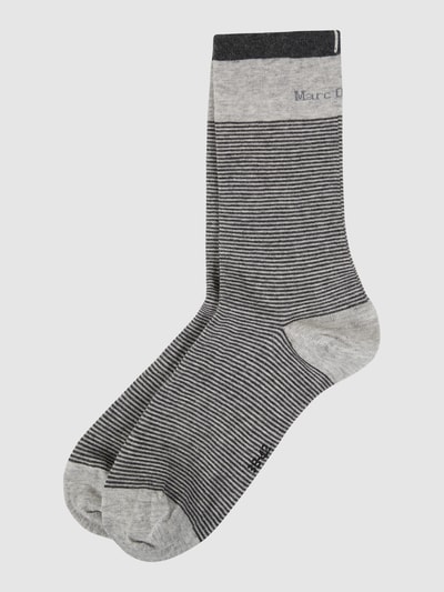 Marc O'Polo Socken mit Stretch-Anteil im 2er-Pack  Mittelgrau Melange 1