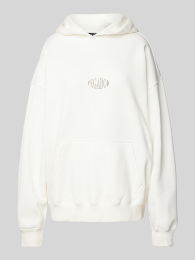 Pegador Oversized Hoodie mit Label-Print Modell 'KIMI' Ecru 2