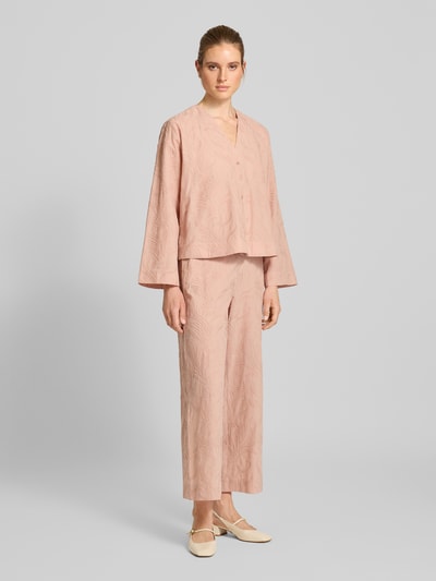 Jake*s Collection Overhemdblouse met knoopsluiting Zalm - 1