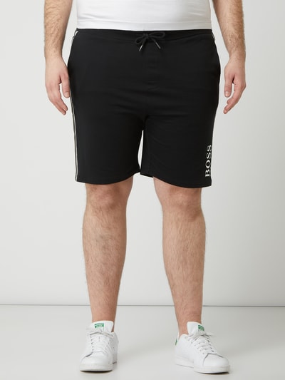 BOSS Loungeshorts mit Logo-Print Modell 'Authentic Shorts' Black 4