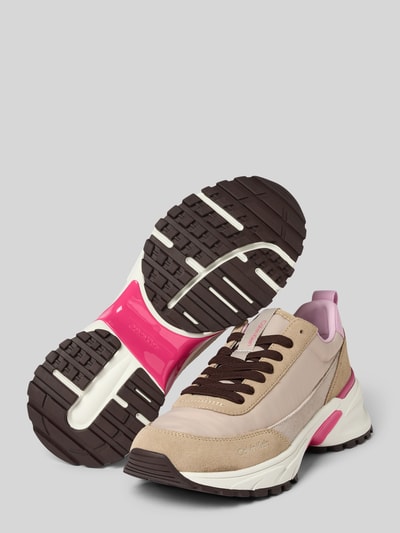 Calvin Klein Jeans Sneakers met vetersluiting Beige - 4