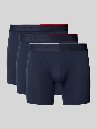 Tommy Hilfiger Boxershorts mit elastischem Label-Bund im 3er-Pack Marine 1