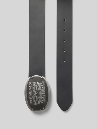 Levi's® Ledergürtel aus echtem Rindsleder mit Logo-Prägung Modell 'Billy' Black 3