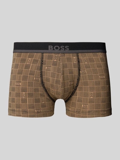BOSS Regular Fit Trunks aus Baumwoll-Mix Beige 1