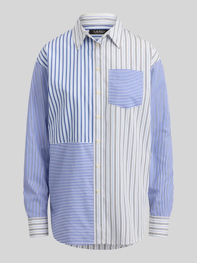 Lauren Ralph Lauren Regular Fit Bluse aus reiner Baumwolle Hellblau 2