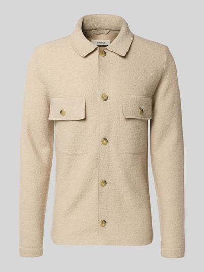 SELECTED HOMME Regular fit overhemdjack van zuivere wol, model 'NEALY' Beige - 2