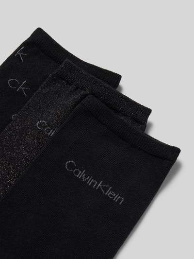 CK Calvin Klein Socken mit Label-Detail inklusive Geschenkbox im 3er-Pack Black 2