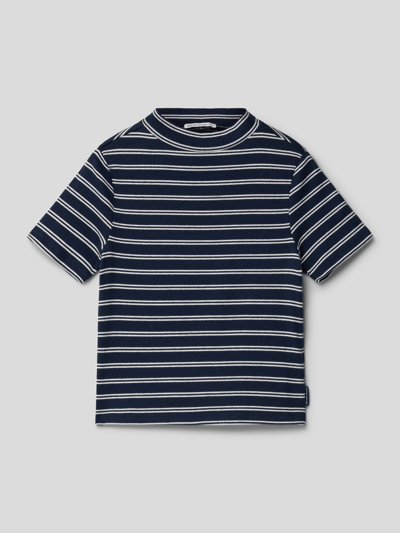 Tom Tailor T-shirt met streepmotief Marineblauw - 1