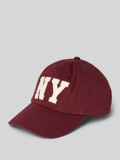 Polo Ralph Lauren Basecap mit Stitching Bordeaux 1