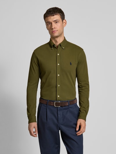 Polo Ralph Lauren Regular Fit Freizeithemd mit Button-Down-Kragen Khaki 4