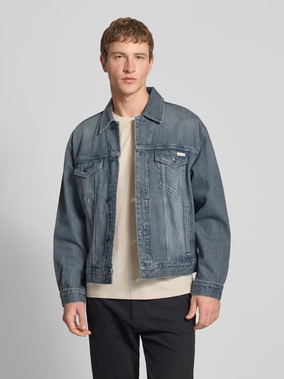 Calvin Klein Jeans Regular Fit Jeansjacke aus reiner Baumwolle Mittelgrau 4