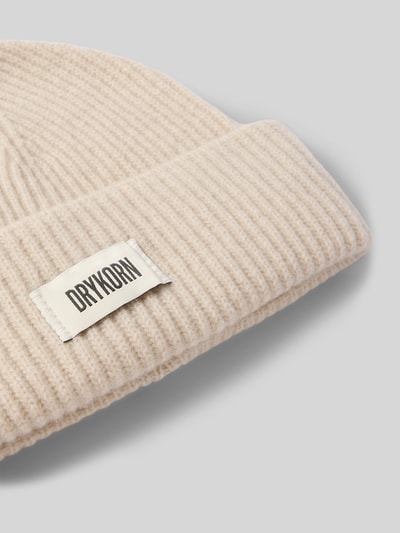 Drykorn Beanie aus Schurwolle Modell 'NEREA' Sand Melange 2