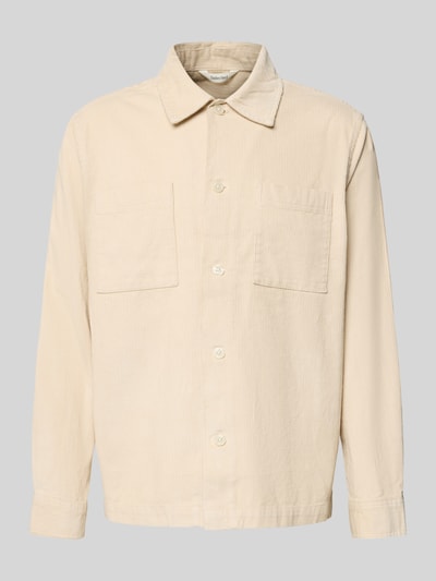 SELECTED HOMME Regular fit overhemdjack van puur katoen, model 'REGTATE' Offwhite - 2