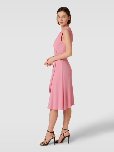 Lauren Ralph Lauren Midi-jurk met strikceintuur, model 'MABLEY' Rosé - 1