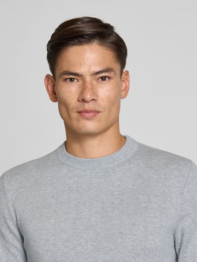 MCNEAL Strickpullover mit Kaschmir-Anteil Mittelgrau Melange 3