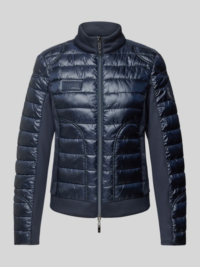 Monari Steppjacke mit Label-Patch Marine 2