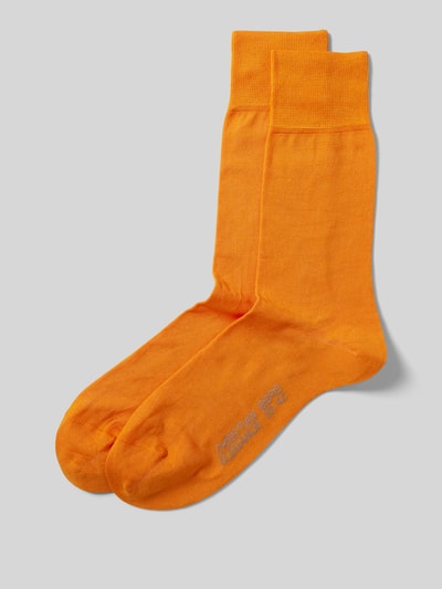 Christian Berg Men Socken mit Label-Print im 2er-Pack Orange 1