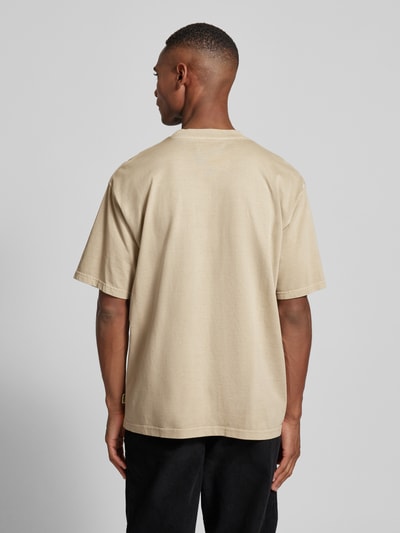 WOODBIRD T-Shirt mit Label-Stitching Modell 'Baine' Beige 5