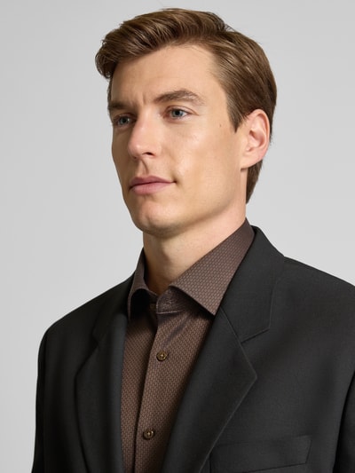 ETERNA Regular Fit Business-Hemd mit Kentkragen Dunkelbraun 3