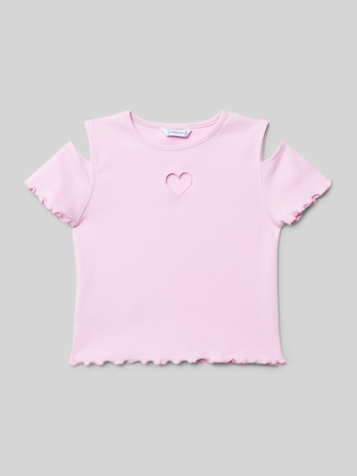 Mayoral T-Shirt mit Cut Outs Rosa 1