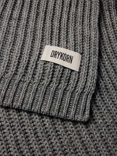 Drykorn Schal mit Label-Detail Modell 'CRONICA' Mittelgrau Melange 2