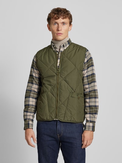 Barbour Steppweste mit ReiBverschluss oliv online kaufen