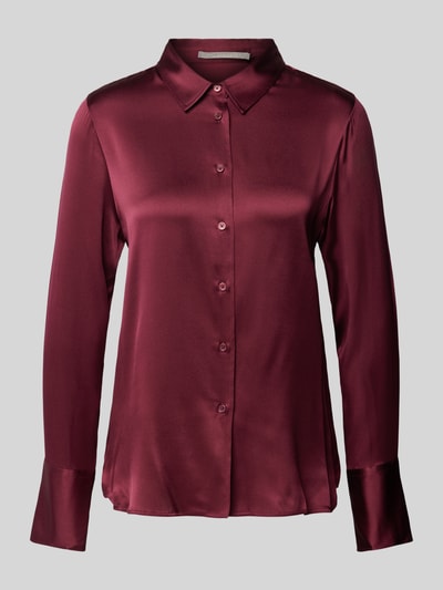 (The Mercer) N.Y. Bluse mit Knopfleiste Bordeaux 2