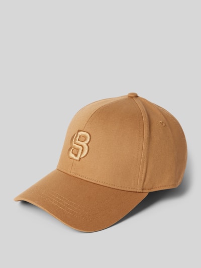 BOSS Basecap mit Label-Stitching Modell 'Zed' Beige 1