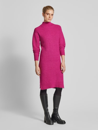 Christian Berg Woman Strickkleid mit Turtleneck Fuchsia 1