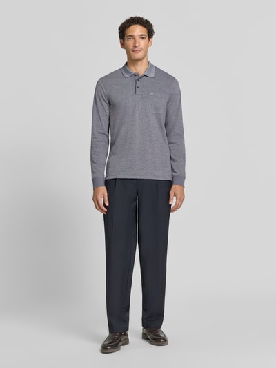 Christian Berg Men Regular Fit Poloshirt mit Baumwoll-Anteil Jeansblau 1