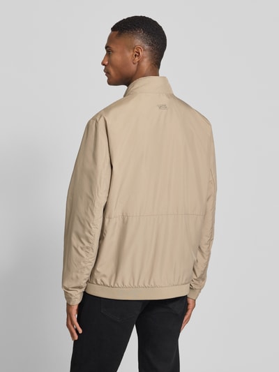 camel active Blouson mit Logo-Print und Stehkragen Beige 5