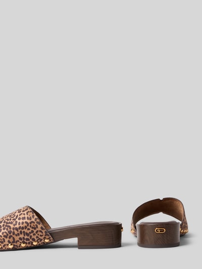 Tamaris Pantoletten mit Innensohle aus Leder Beige 2