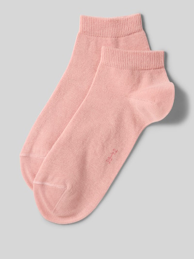 Produktfoto, Socken mit geripptem Abschluss im 2er-Pack von Falke in Rosa, Baumwoll-Mix mit Stretch-Anteil, körpernaher Schnitt