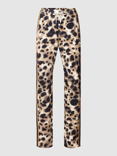 Marc Cain Sweatpants met dierenprint Cognac  - 2