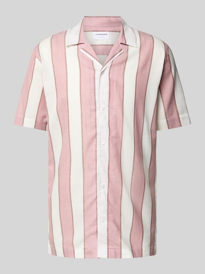 Lindbergh Relaxed fit vrijetijdsoverhemd met labeldetail en platte kraag Roze - 2