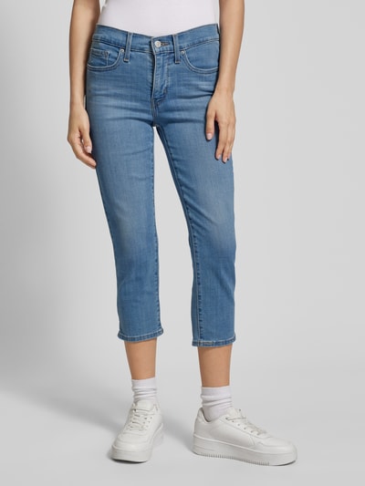 Levi's® 300 Jeansy capri o kroju shaping skinny fit ze szlufkami na pasek model ‘311™’ Jasnoniebieski 4