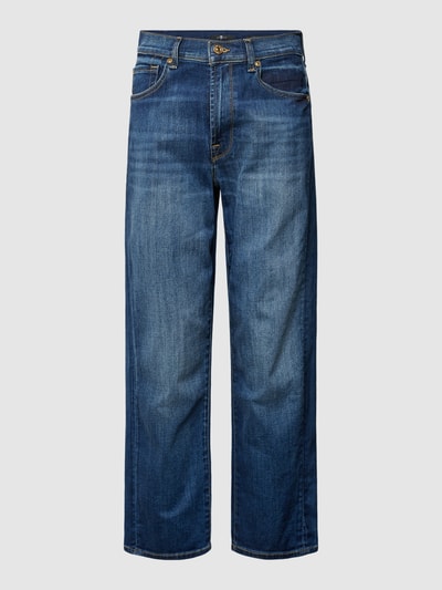 7 For All Mankind Straight Fit Jeans in verkürzter Passform Blau 1