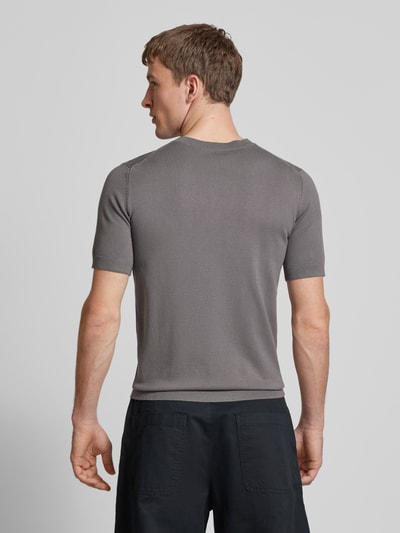 REVIEW Gebreid shirt met ronde hals Donkergrijs - 5