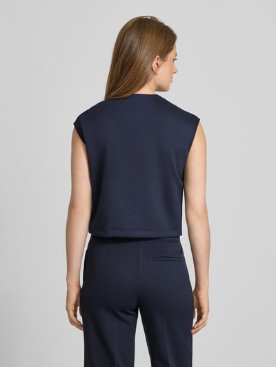 Someday Kamizelka o szerokim kroju z okrągłym dekoltem model ‘Umandy’ Granatowy 5